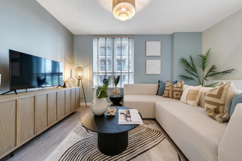 Shared Ownership at Eastman Village in Harrow - living room (image 2 of 9)