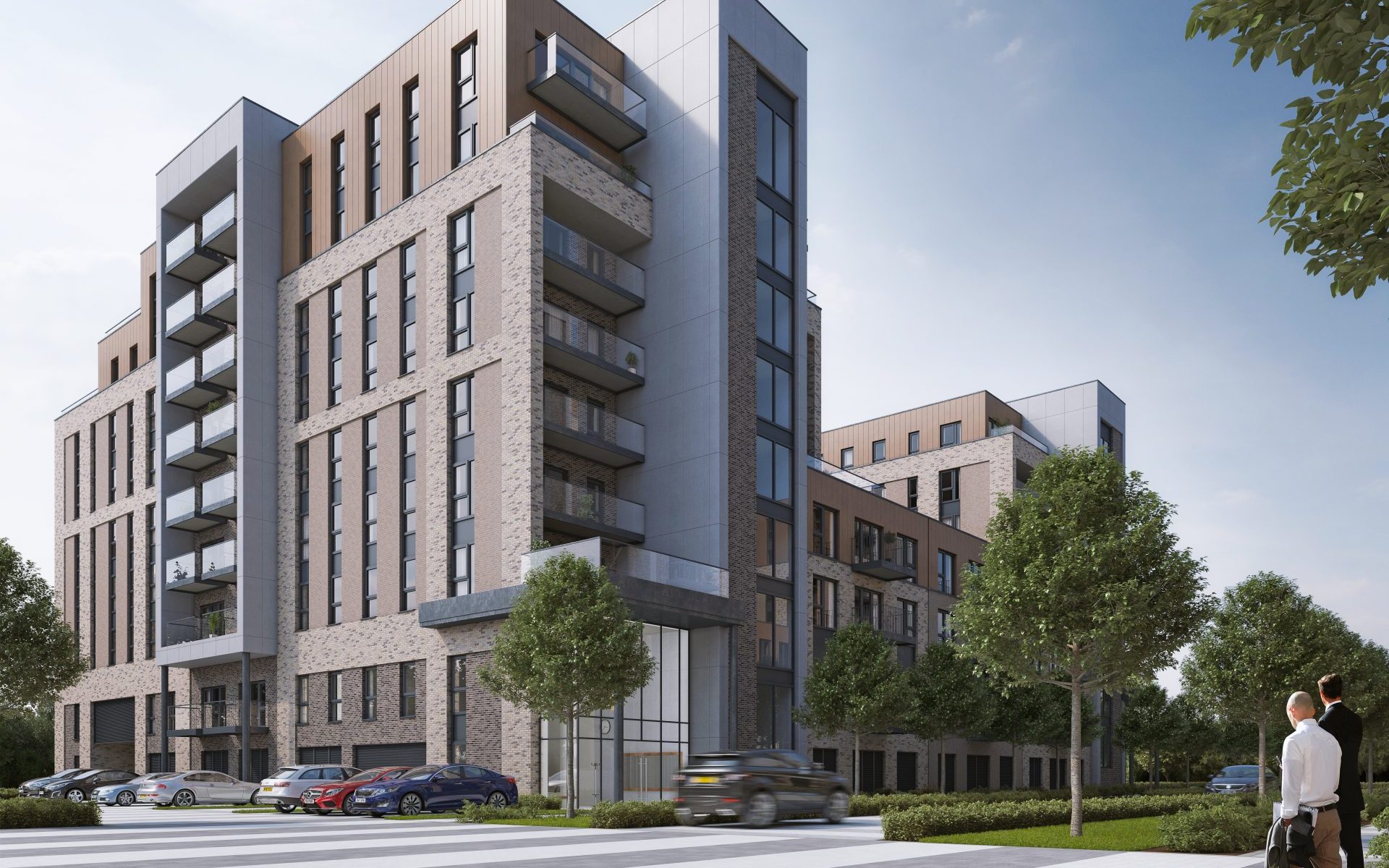 Edinburgh Way in Harlow - view