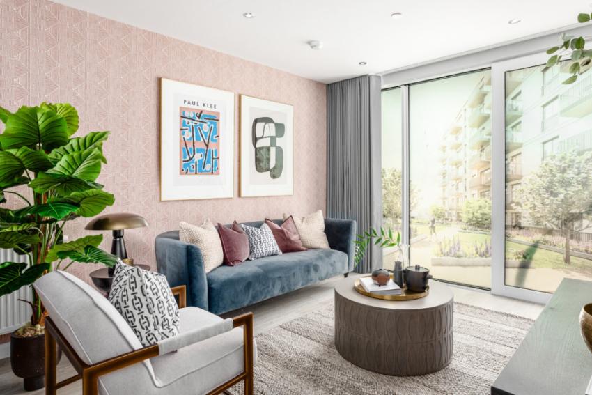 L&Q at The Silk District in Whitechapel - living room (image 1 of 7)