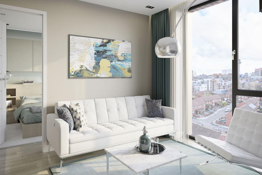 Heaps Mill - The Riceworks in Liverpool - living room (image 2 of 10)