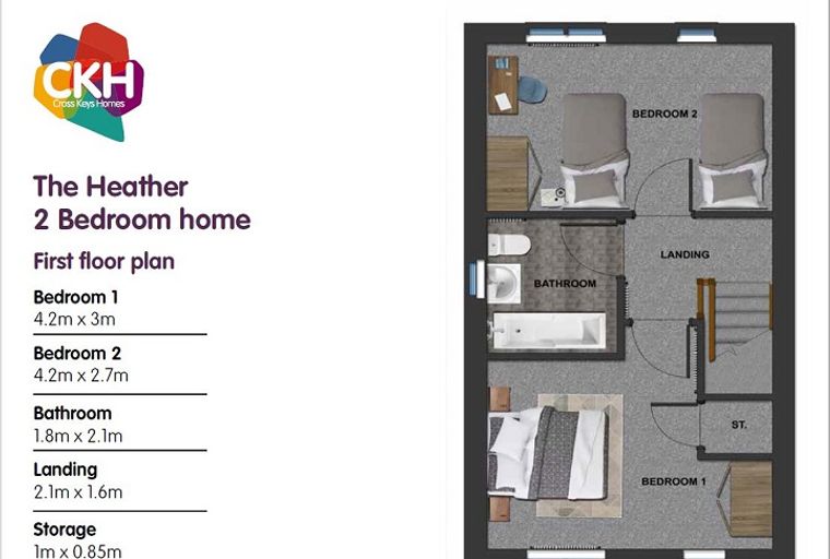 2 bedroom house for sale - Image 3
