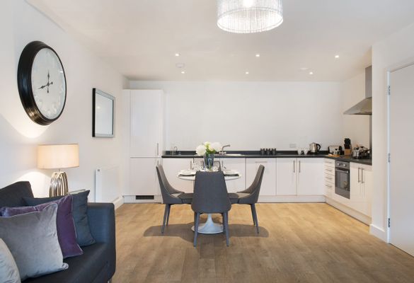 Le Bon Court in Harrow - kitchen area