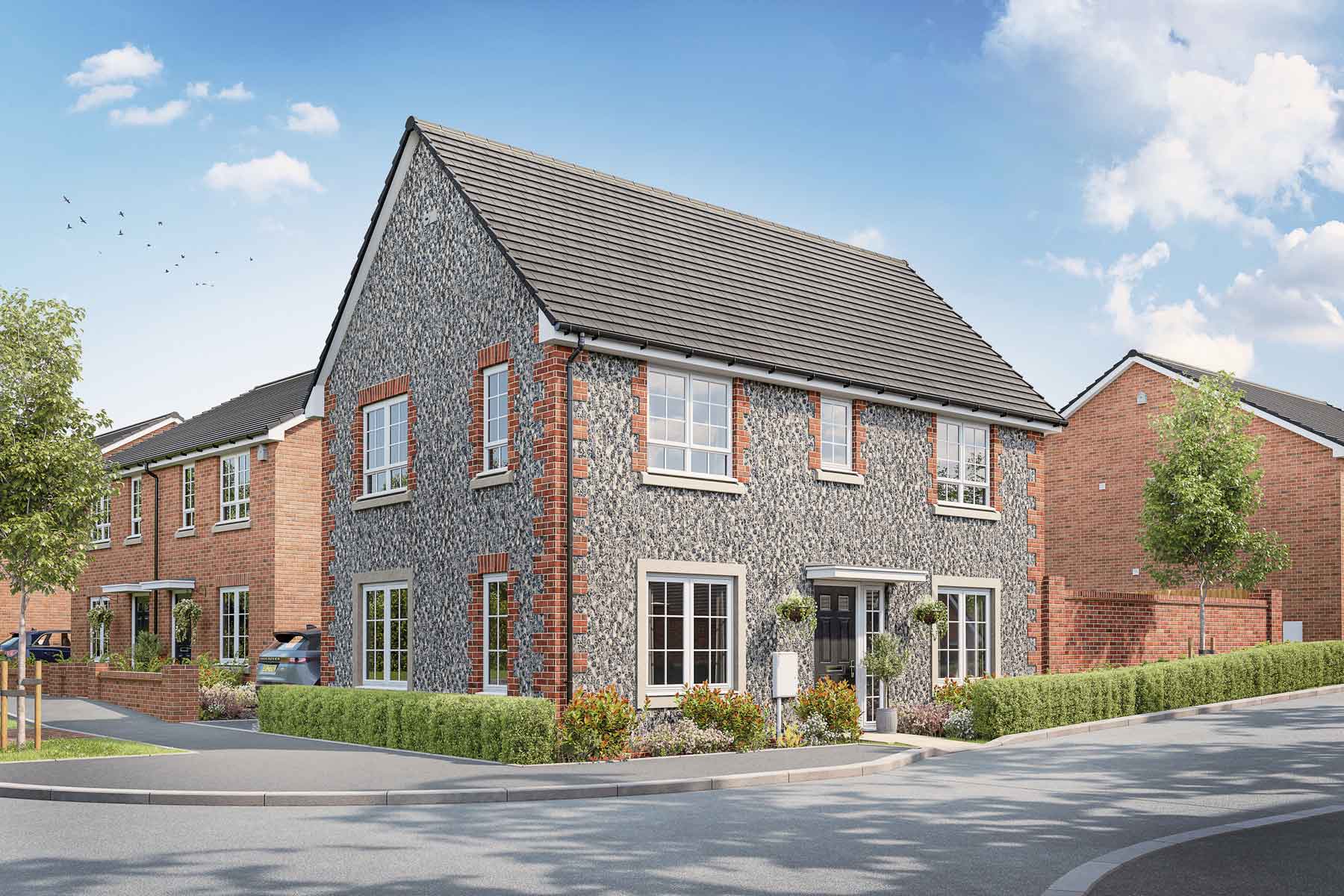 3 bedroom home with garage and part covered driveway for 2 cars - Image 1