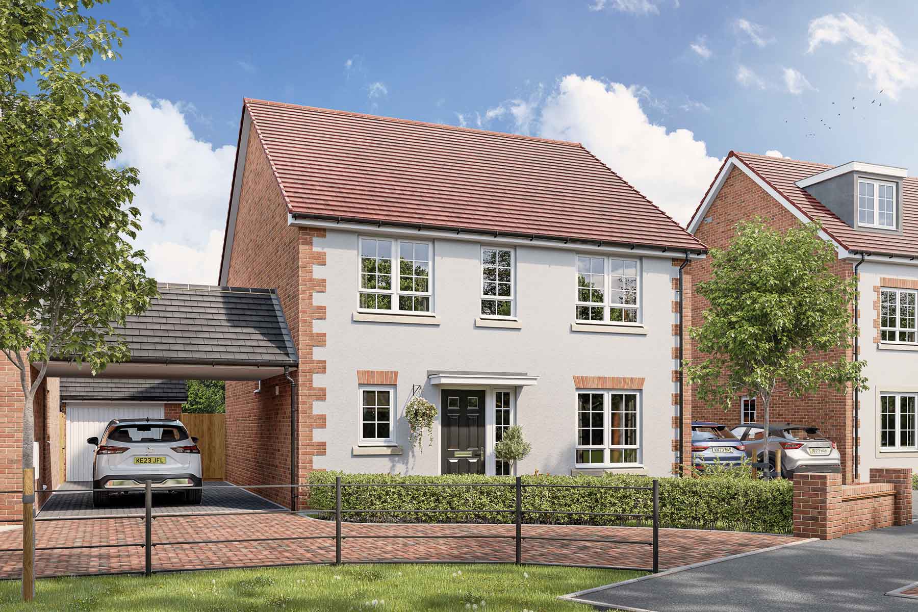 4 bedroom home with garage and driveway parking - Image 1