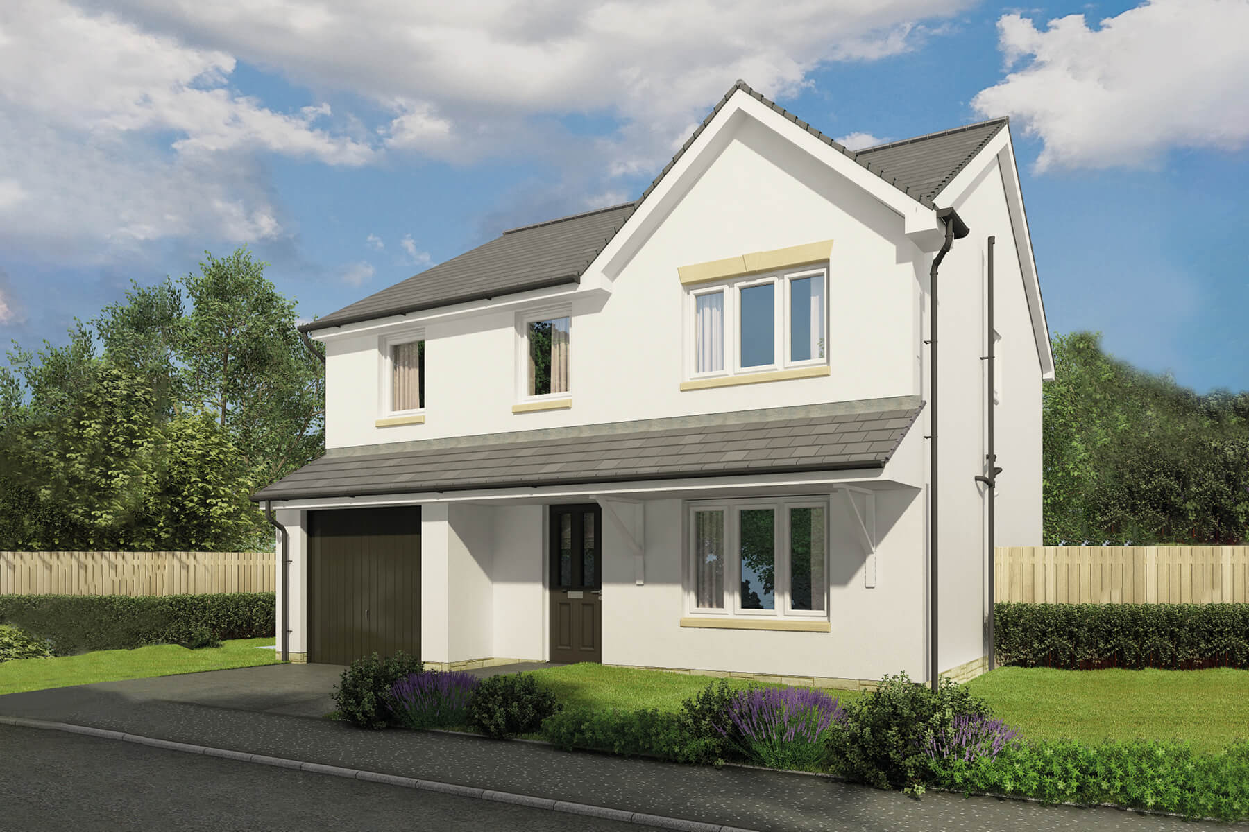 4 bedroom detached with driveway and integrated garage - Image 1