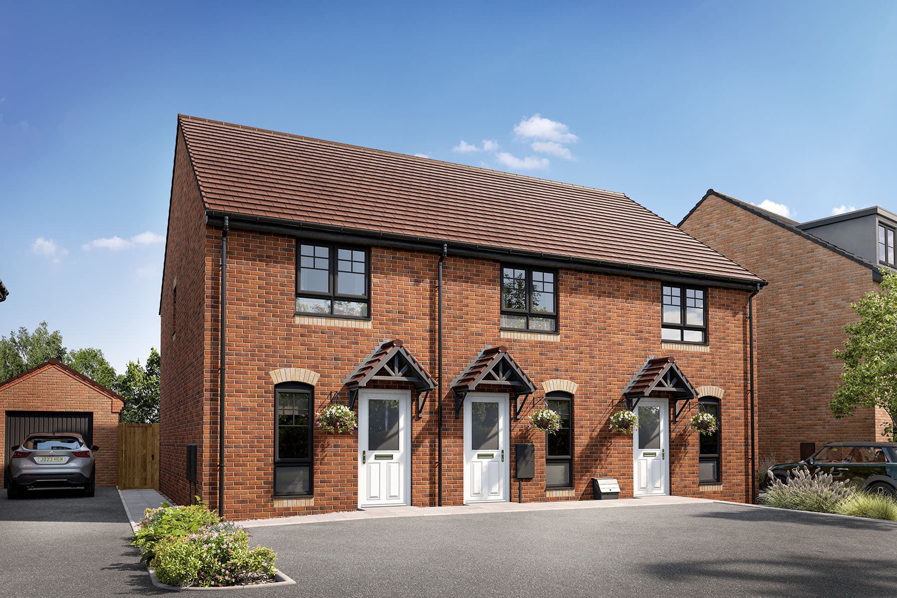 2 bedroom mid terrace with parking for 2 cars - Image 1