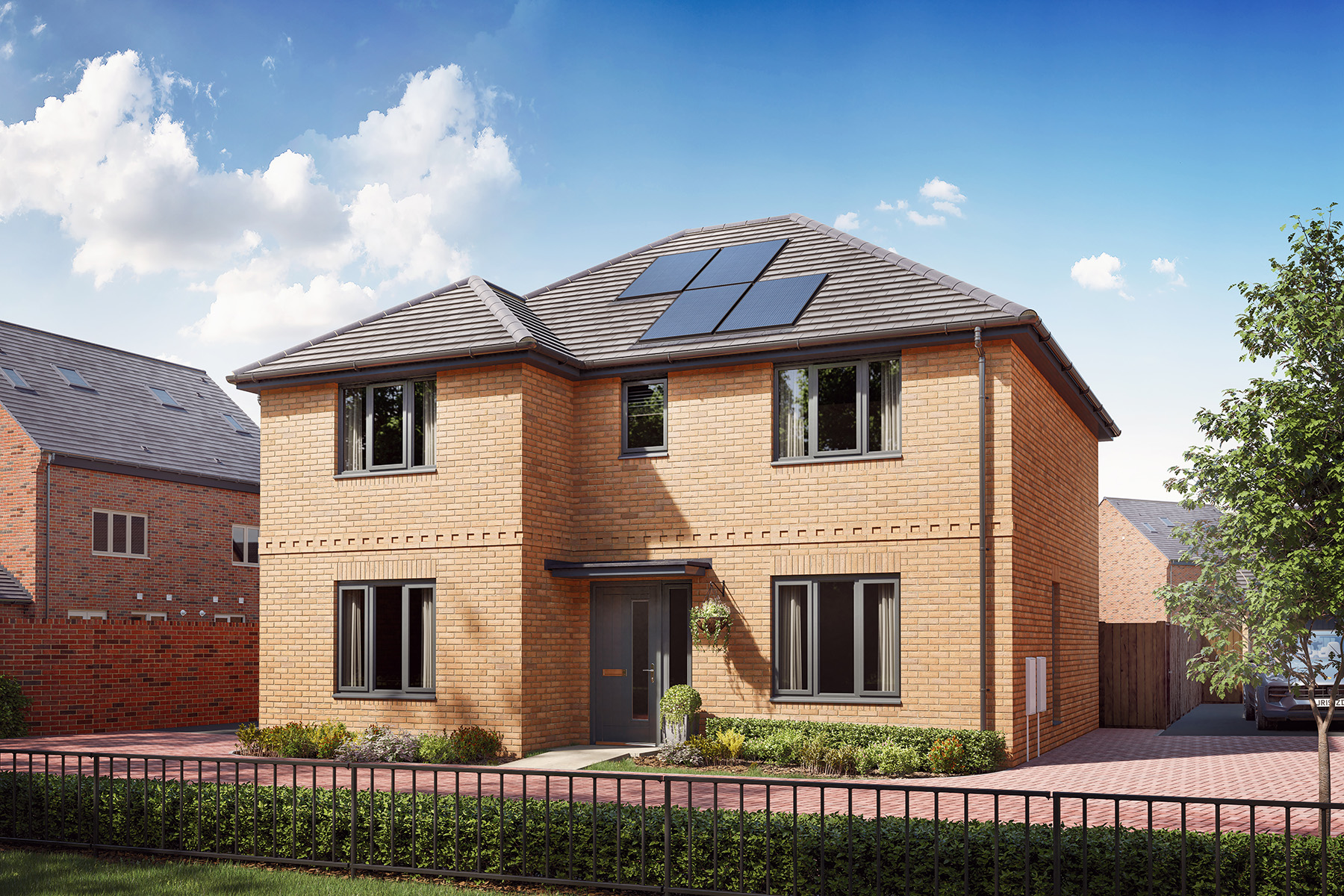 4 bedroom detached with outlook of green space - Image 1