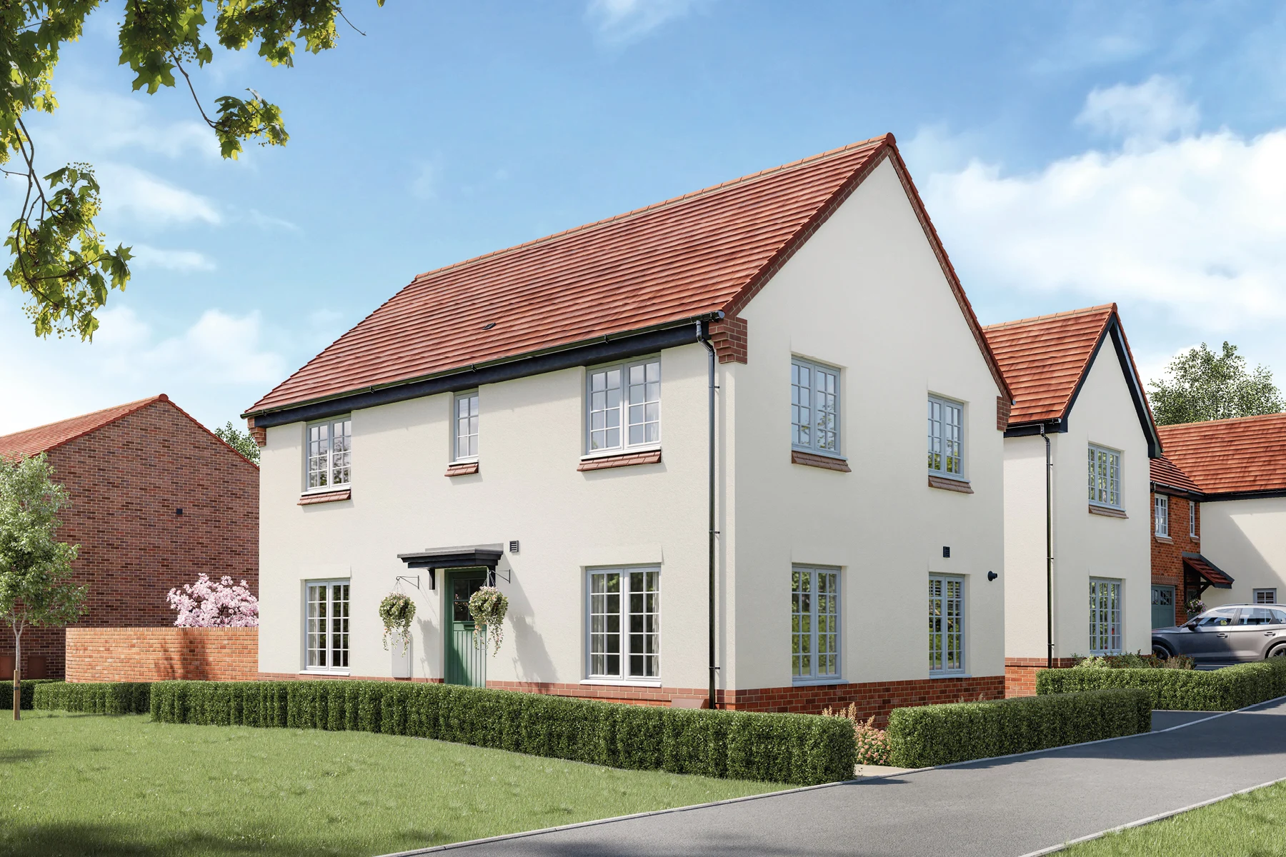 4 bedroom detached with views of green open space - Image 1