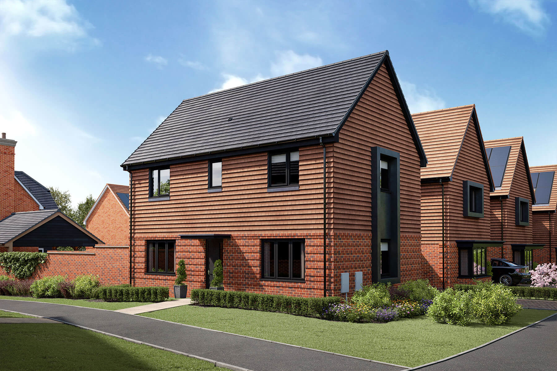 3 bedroom detached with linked detached carport and stunning green views - Image 1