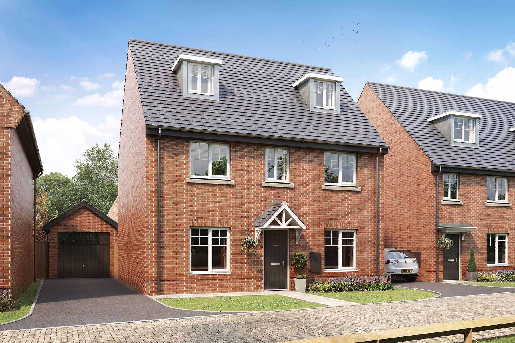 5 bedroom detached with 3 floors for versatile living - Image 1