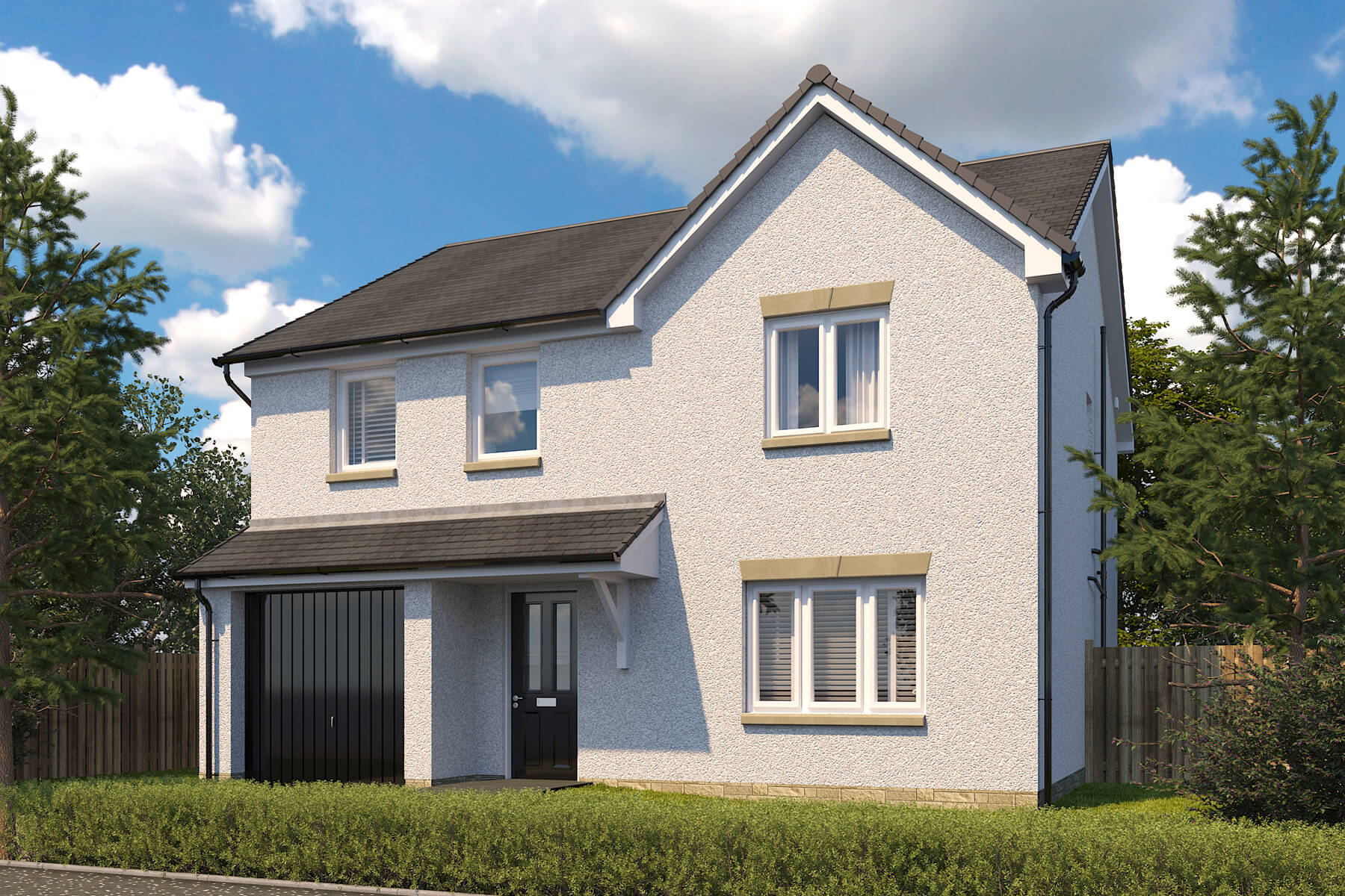 4 bedroom detached with driveway and integrated garage - Image 1