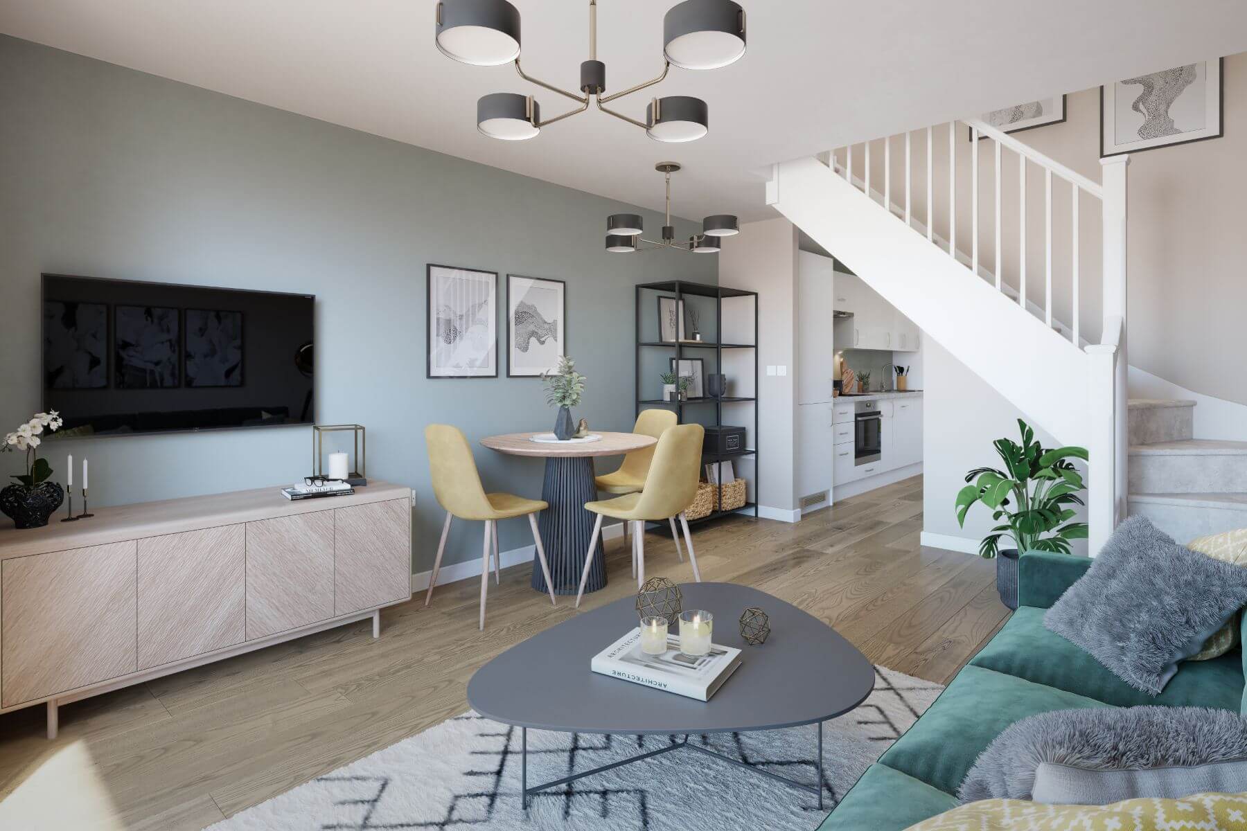 2 bedroom semi-detached with south facing garden - Image 1