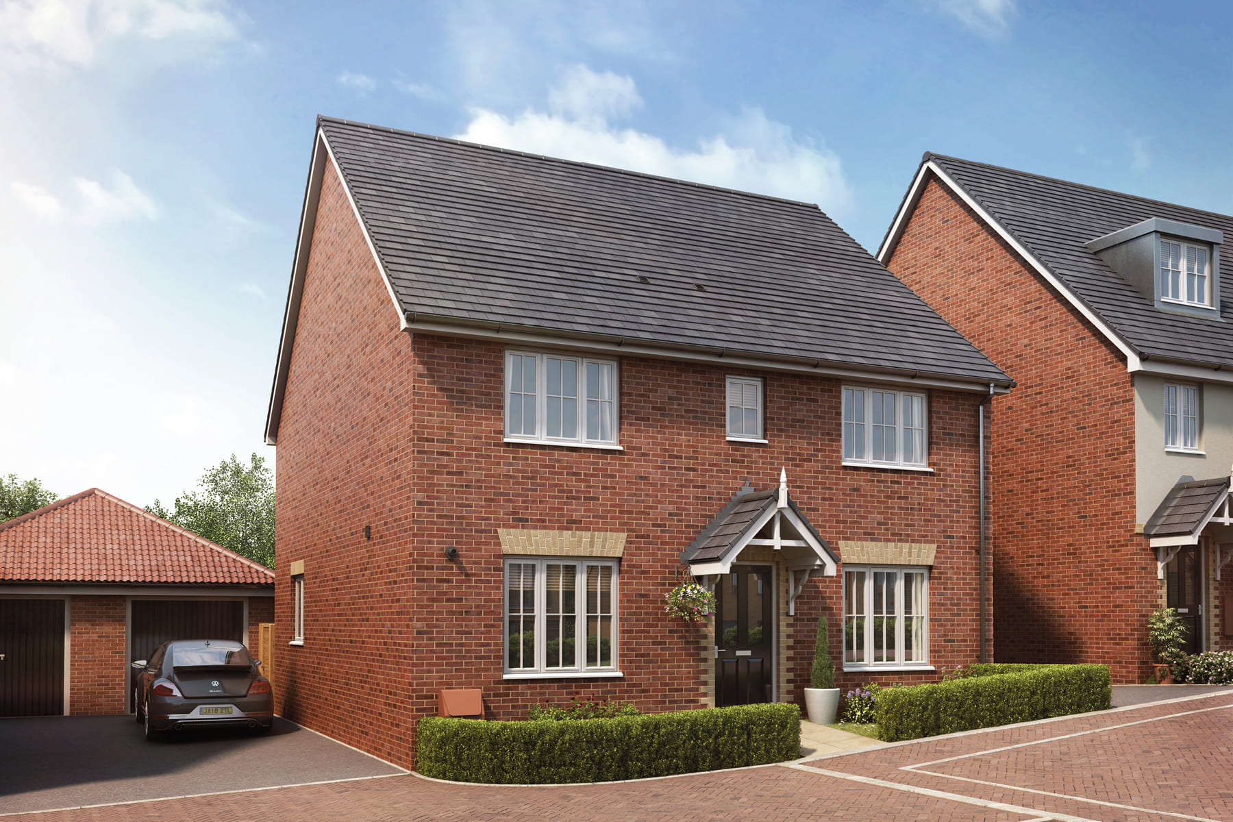 4 bedroom detached with single garage & driveway parking - Image 1