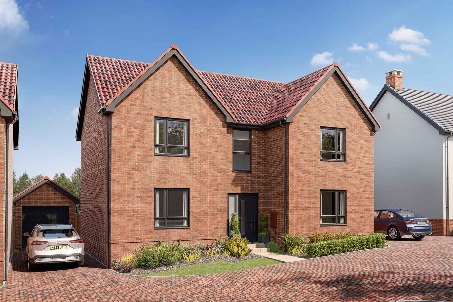 4 bedroom detached with turfed, south-facing garden - Image 1